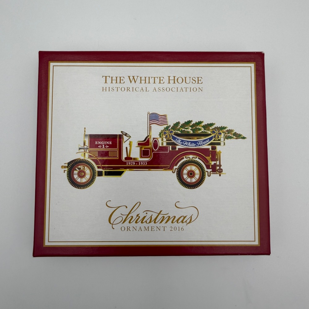 White House Historical Association 2016 Christmas Ornament Herbert Hoover Fire